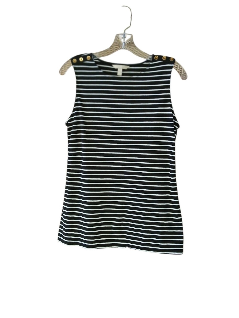 3/$$15 Banana Republic Factory Black  Striped Tank Top Medium
